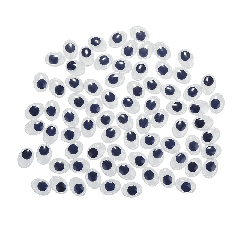 Not Self-adhesive 100PCS/lot 13mmx17mm Oval Dolls Eye Googly Safety For Toys Used DIY Scrapbooking Crafts | Игрушки и хобби