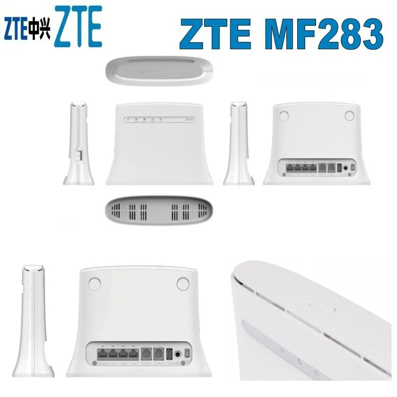 Разблокированный Беспроводной Wi Fi роутер 100 Мбит/с 4g lte zte mf283 plus 2 шт. антенна|packing