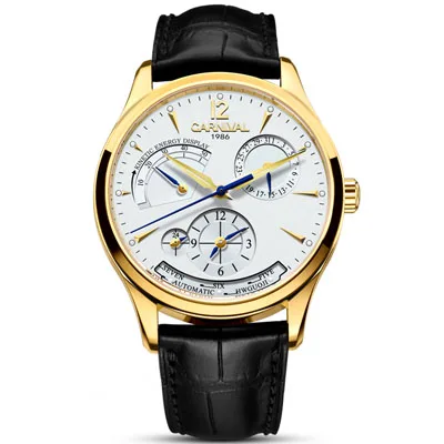 NO 1 Relogio masculino Carniva Роскошные Брендовые Часы для мужчин сапфир reloj hombre световой водостойкий автоматический деловые часы для мужчин 2 - Цвет: NO 1