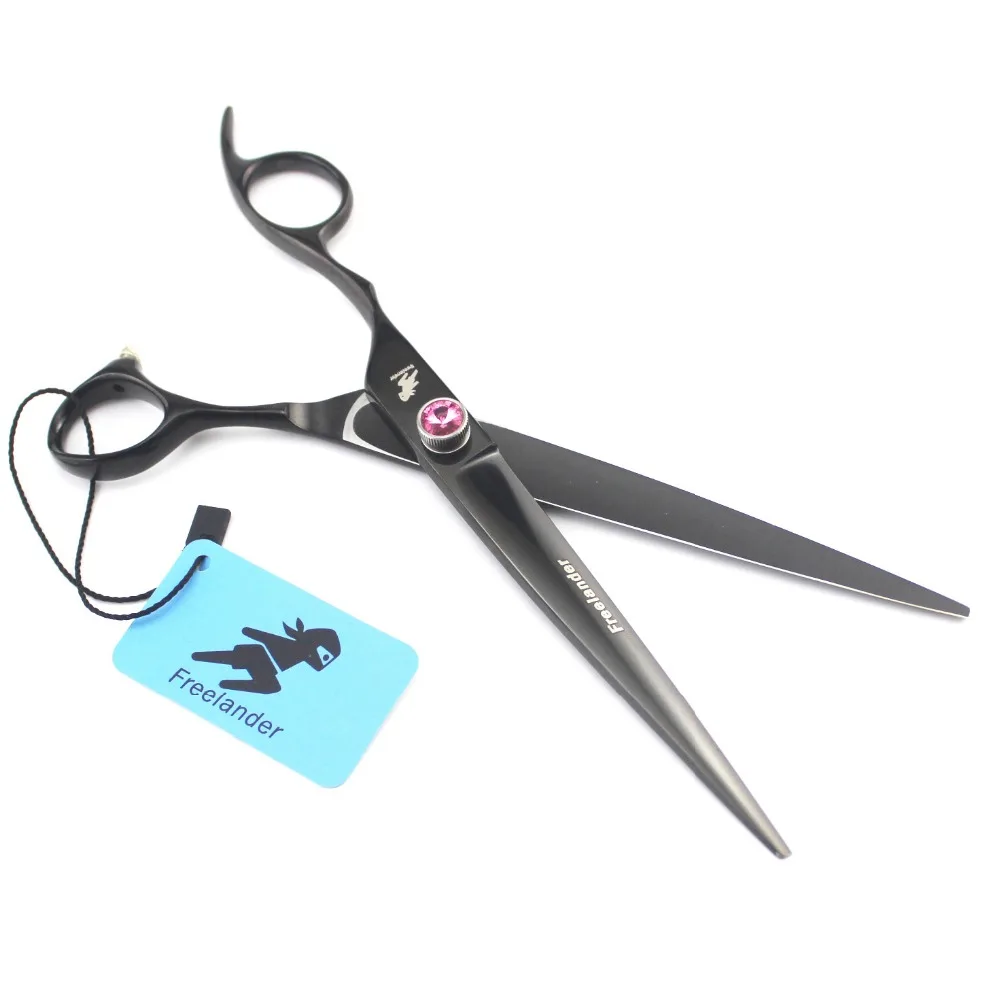 

Freelander 7.5 inch Left-handed Japan 440C Steel Dog Grooming Cutting Scissors/Thinning Scissors/Shears for Pet Groomer