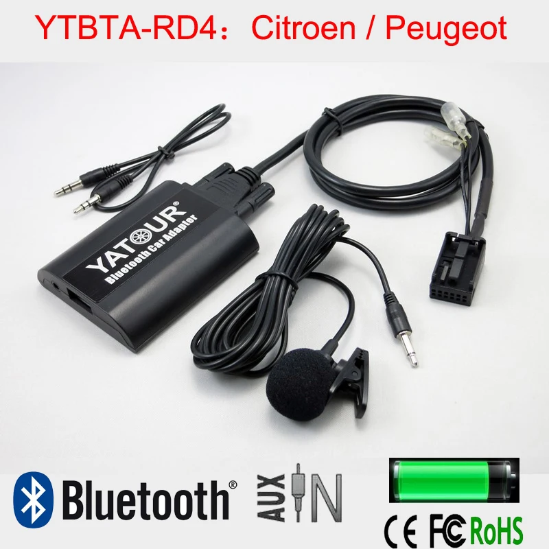 Yatour БТА Bluetooth hands free телефонный звонок автомобильный адаптер для RD4 peugeot 207 307 308 407