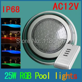 

led light for swimming pool led piscine 12v led underwater lights controller PC cover and stainless Contains the remote control