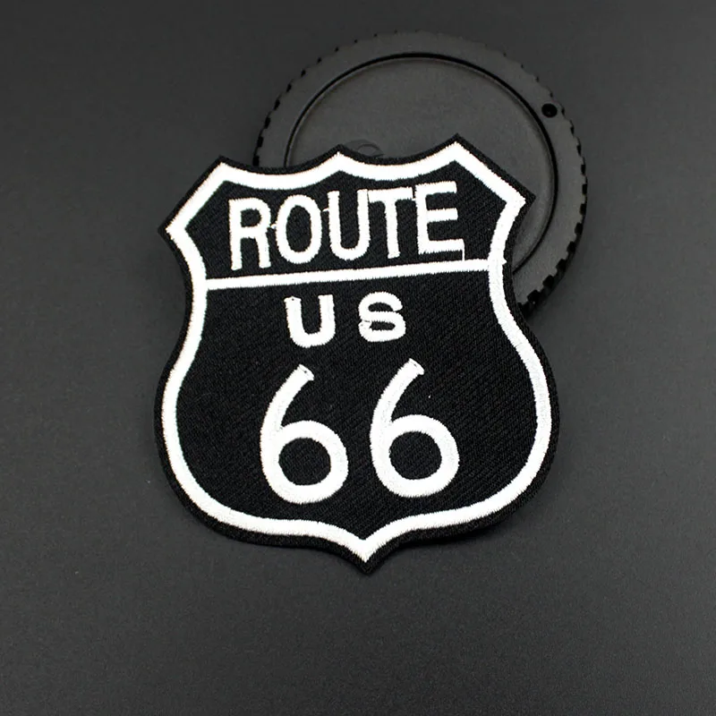 Модные размер 7 9*7 3 см Route 66 патчи железные наклейки полоски на одежду значки