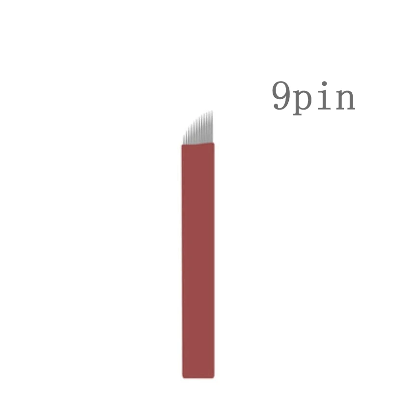 

50 шт., 9 гибких татуировочных игл для бровей