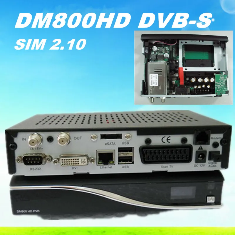 2pcs DM800 hd Pro Tuner REV M Version BL84 DM800hd pro Satellite Receiver DM 800HD SIM2.01 Newdvb dm 800 Pvr Free Shipping | Электроника