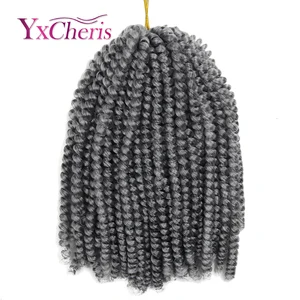 Кудрявязаный крючком волосы косы синтетические Омбре канекалон плетение наращивание волос Весна Твист волосы вязаны