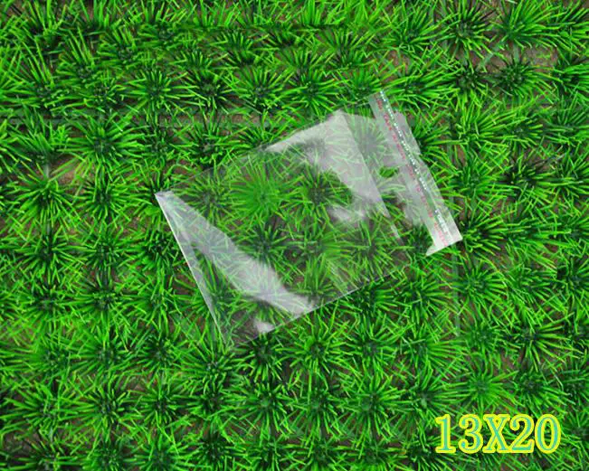 Бесплатная доставка Горячая 100 шт 13*20 см прозрачный мешок из поп самоклеющиеся