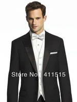 free shippingcustom suit black notch lapel groom wear tuxedos groomsmenmen wedding suits best man suits wedding dress party