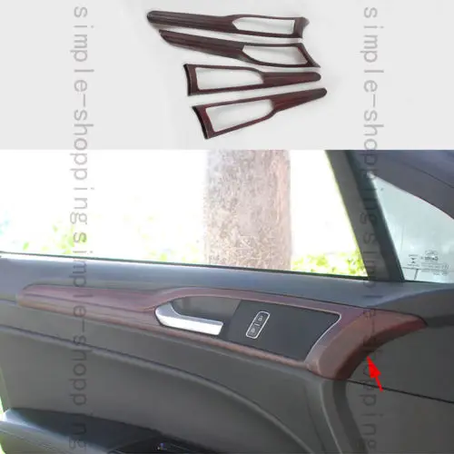 4 шт. внутренние дверные ручки чаши рамка Накладка для Ford Fusion Mondeo 2013 15|for ford fusion|trim