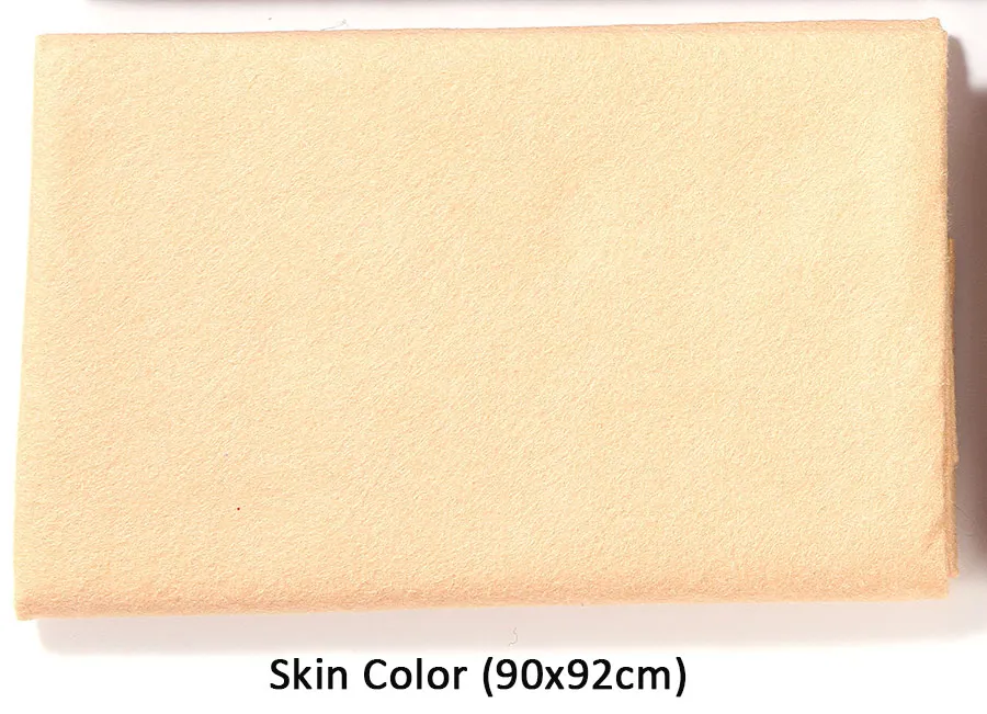 Skin Color 90X92 см Коричневая серия 1,4 мм мягкий фетровый тканевый лист DIY чистый хаки нетканый материал для домашнего украшения ручной работы швейные изделия - Цвет: Skin Color