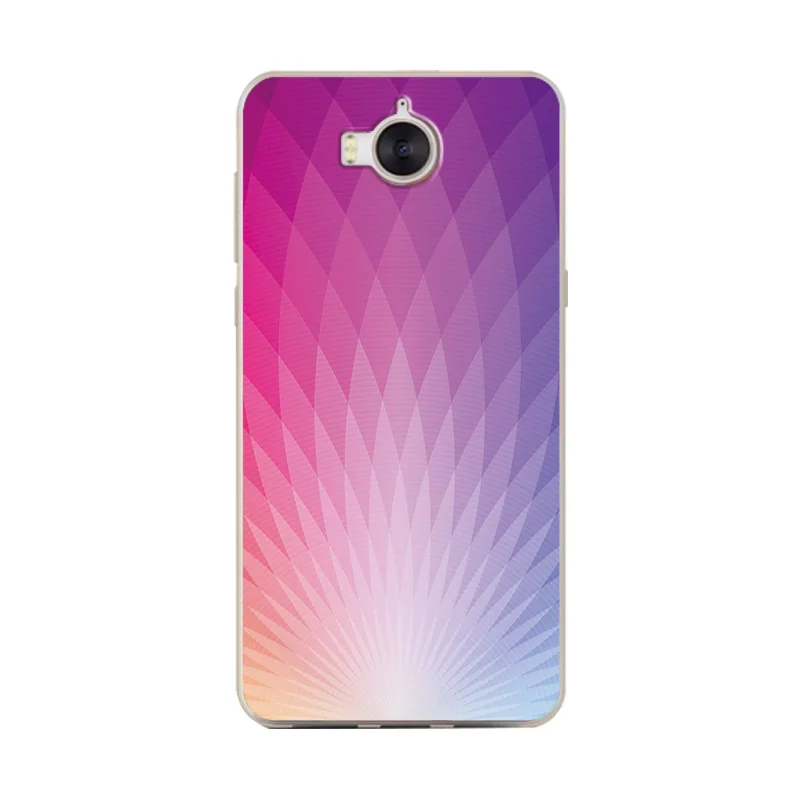 Soft TPU Phone Case For Huawei Y6 2017 MYA-L11 Back Cover Colorful Painted Novelty Shell Para 5.0⟊pa Funda |