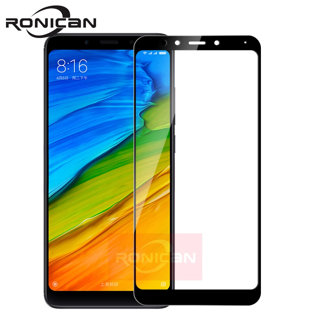 

for Xiaomi redmi 5 plus glass redmi5 screen protector full cover white and black protect film For xiaomi redmi 5 tempered glass