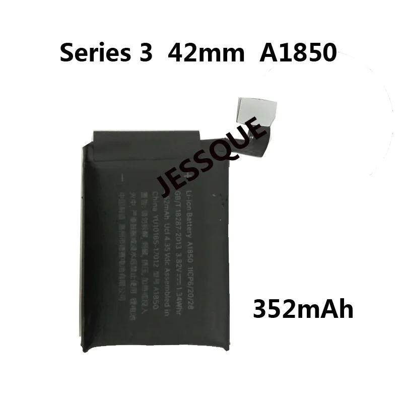 Аккумулятор A1850 352 мАч G3 для Apple watch Series 3 Gen G S3 аккумулятор GPS 42 мм|Перезаряжаемые