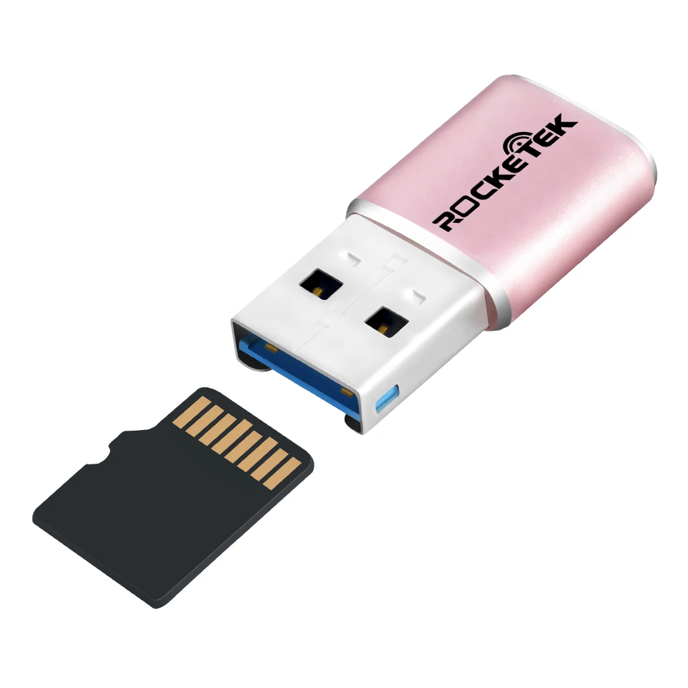 Rocketek usb 3,0 мульти памяти алюминиевый кардридер адаптер мини кардридер для micro SD/TF microsd ридеры компьютер ноутбук