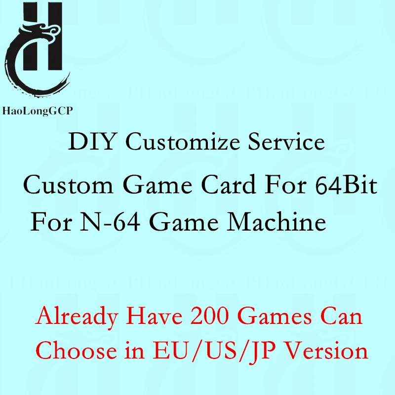 

Custom Game Card for N64 Game Console DIY Cartridge for 64 bit console with 8gb Memory Card choose 200 games in EU/US version