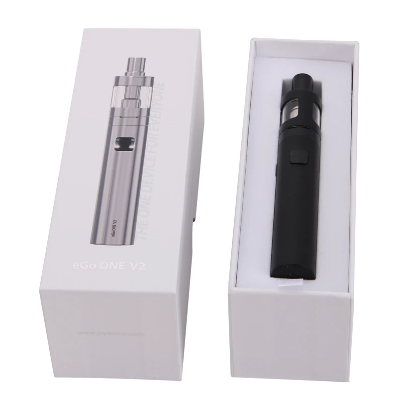 100% Оригинал Joyetech eGo ONE V2 стартовый комплект с 2 мл атомайзером и 1500 мАч/2200 мАч
