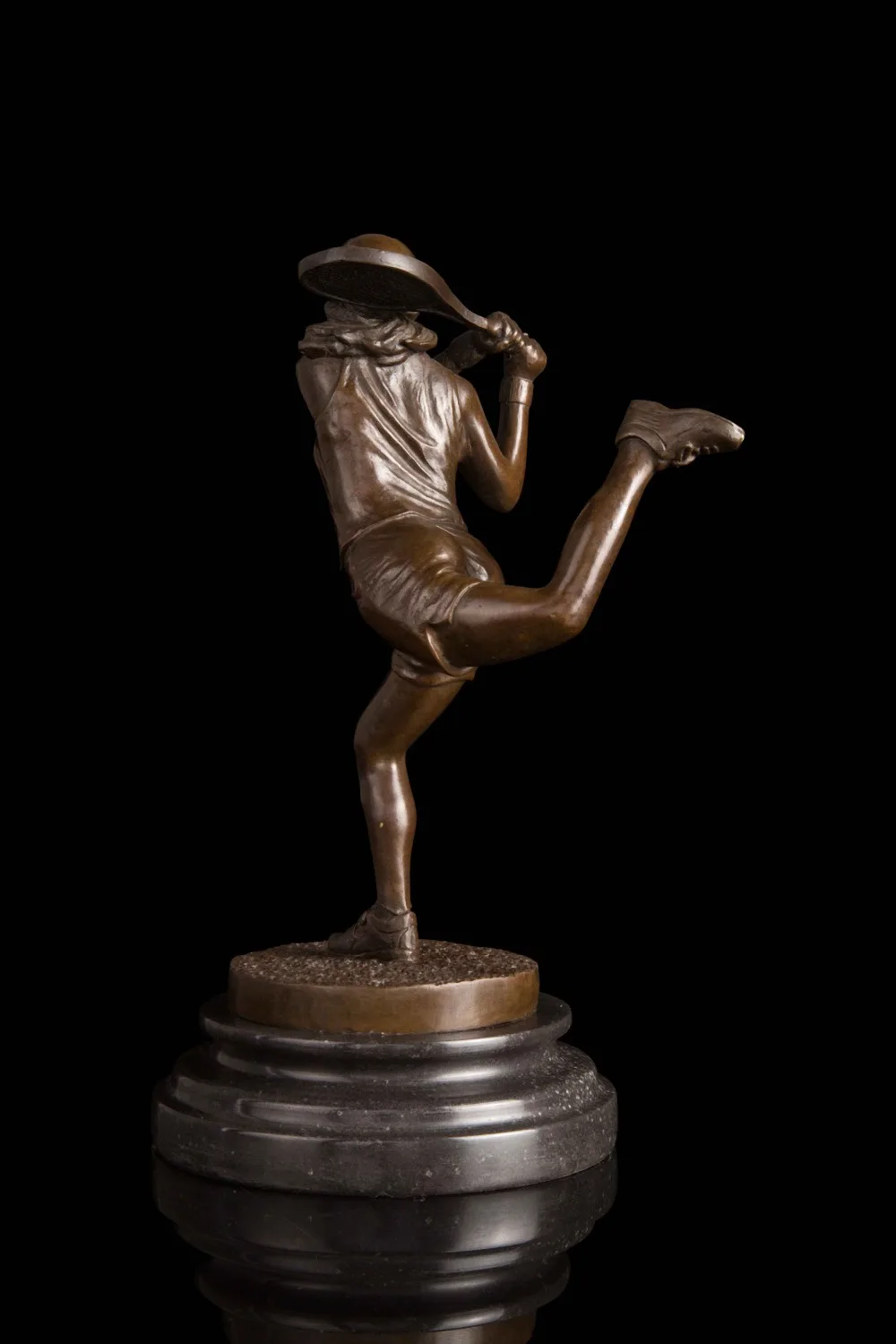 Искусство ремесла медь оптом и в розницу Спорт Девушка теннис Статуэтка игрока