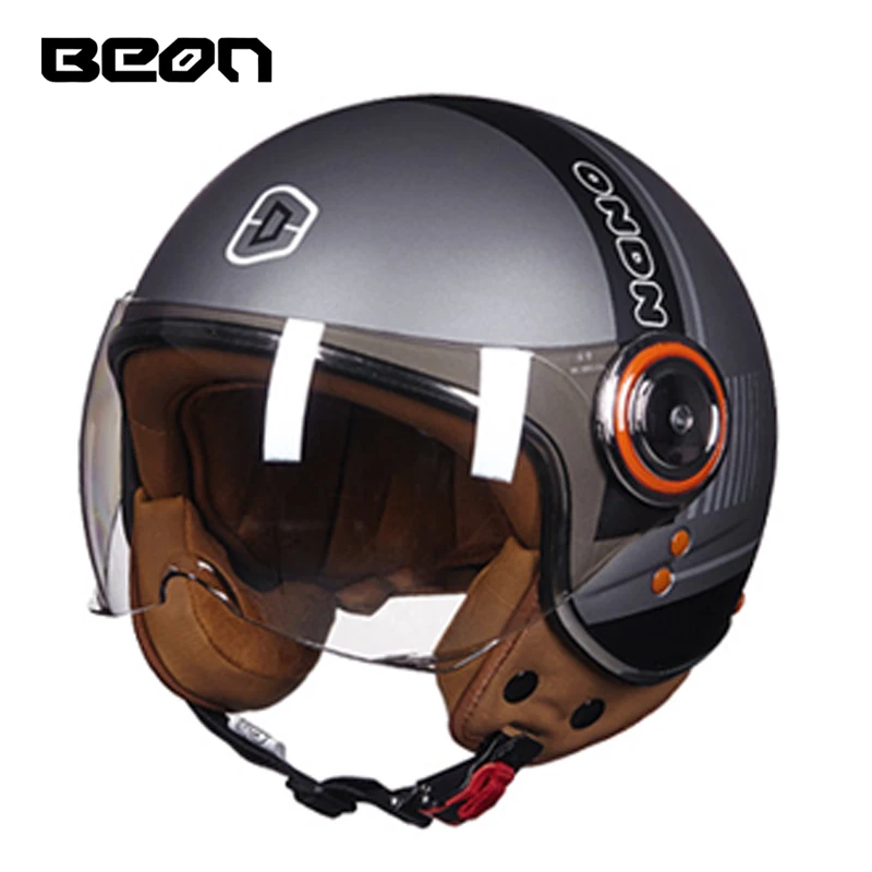 BEON moto rcycle скутер шлем 3/4 с открытым лицом halmet cross винтажный Casco cicleta Capacete 110b Быстрая