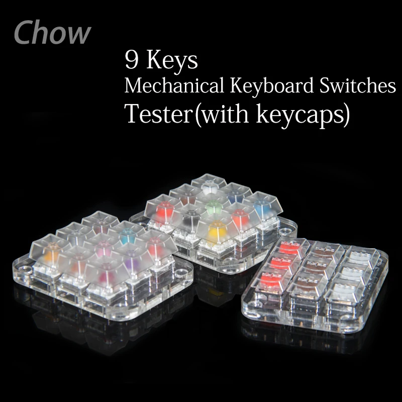Kailh Choc переключатель коробки скорости тестер полупрозрачный с Keycaps механические