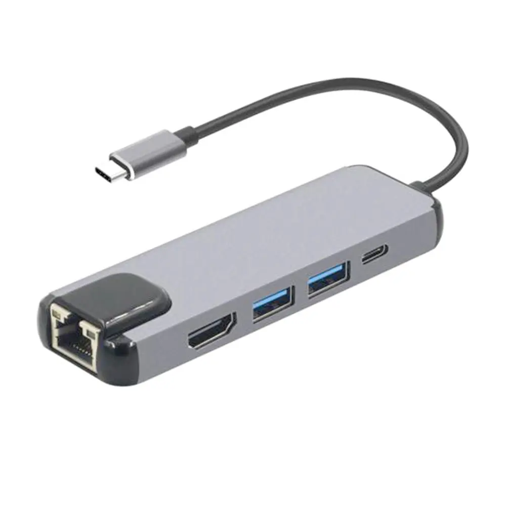 Концентратор USB Type C Hdmi с поддержкой 4K концентратор до Gigabit Ethernet Rj45 сетевой адаптер