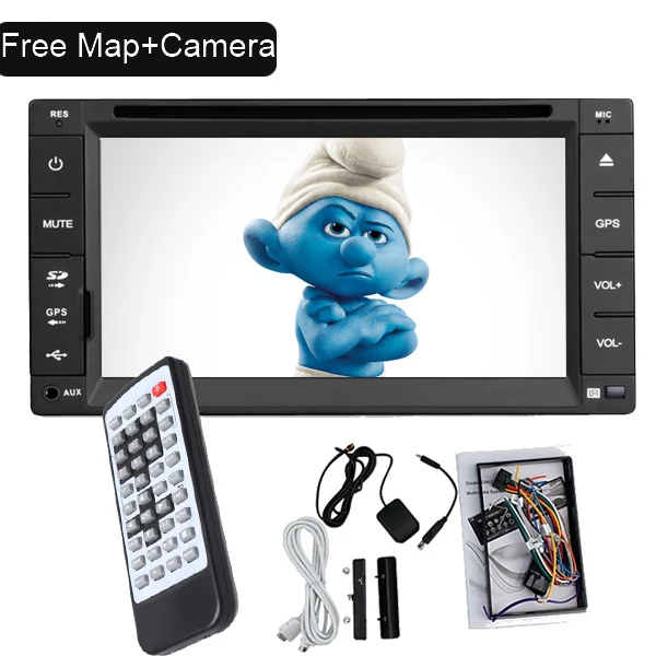Универсальный 6 2 &quotHD gps навигатор Автомобильный DVD CD Видео плей двойной Din в тире