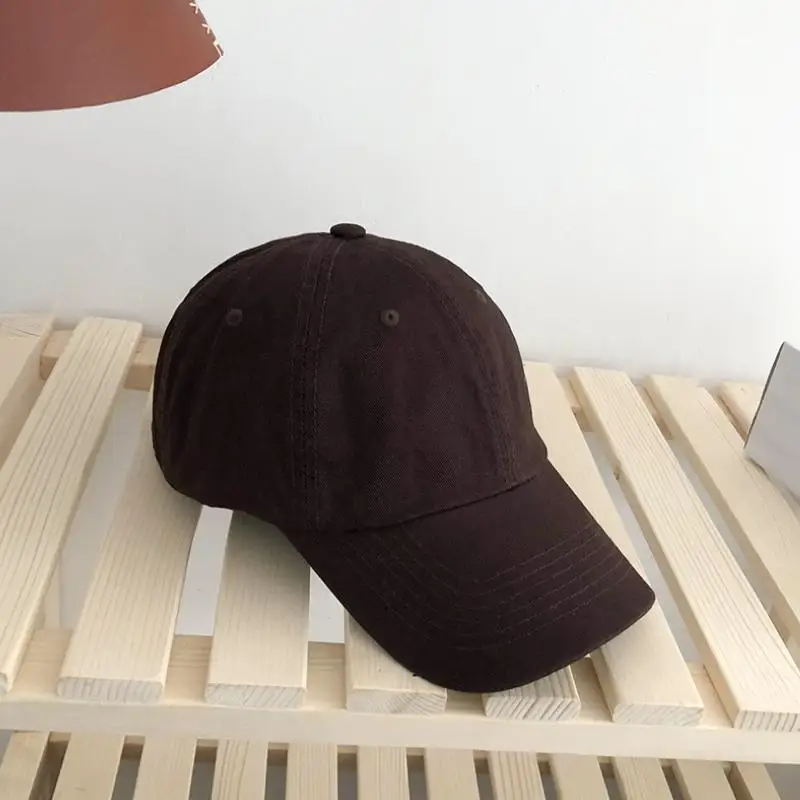 COKK, бейсбольная кепка, мужская, мягкая, Snapback, шапка для папы, женские, однотонные шапки для мужчин, кепка s Casquette, мужская, для спорта на открытом воздухе, Gorras, новинка - Цвет: Коричневый
