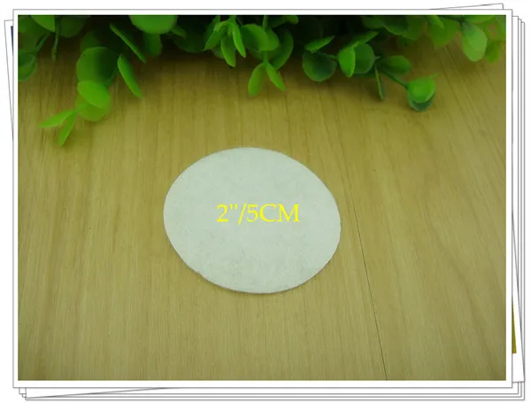 Free shipping 5cm Round Felt accessory patch circle felt pads DIY flower material 1000PCS/LOT | Дом и сад