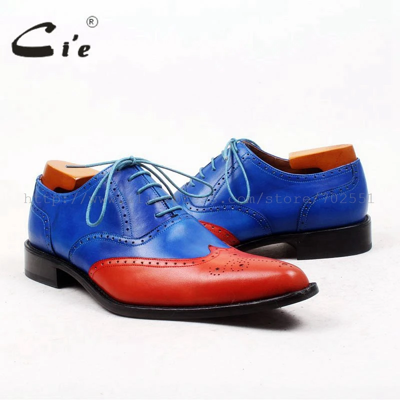 Cie/Мужские дышащие повседневные кожаные ботинки с острым носком на шнурках 100%
