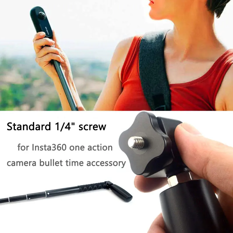 Bullet Time Rotation Handle Selfie Stick Bracket For Insta360 One X / Insta 360 VR Camera Accessories |