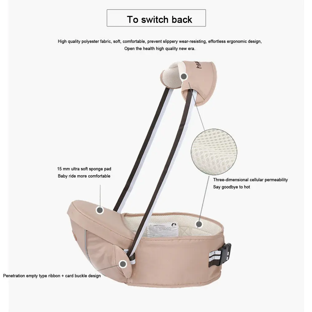 2019 аксессуары для детской деятельности Сумка переноска младенцев поясной стул