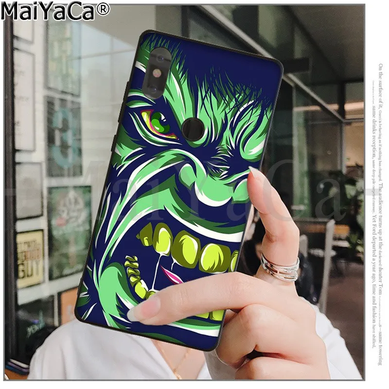 A13 MaiYaCa герои Marvel Hulk ТПУ черный чехол для телефона оболочка для Xiao mi Red mi 5 5Plus Note4 4X Note5 6A mi 6 mi x2 mi x2S - Цвет: A13