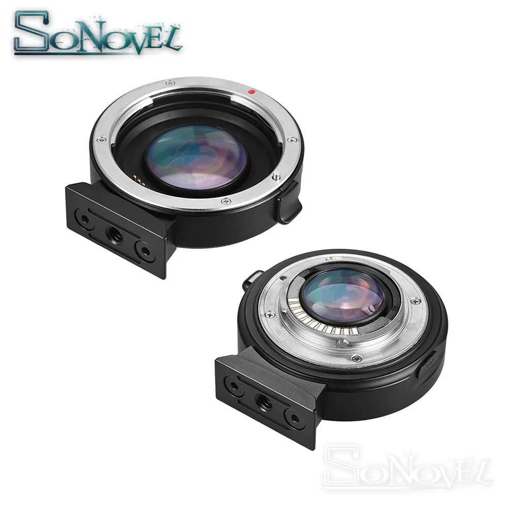 Viltrox фотовспышка с автофокусом EXIF 0.71X уменьшение скорости бустер адаптер для