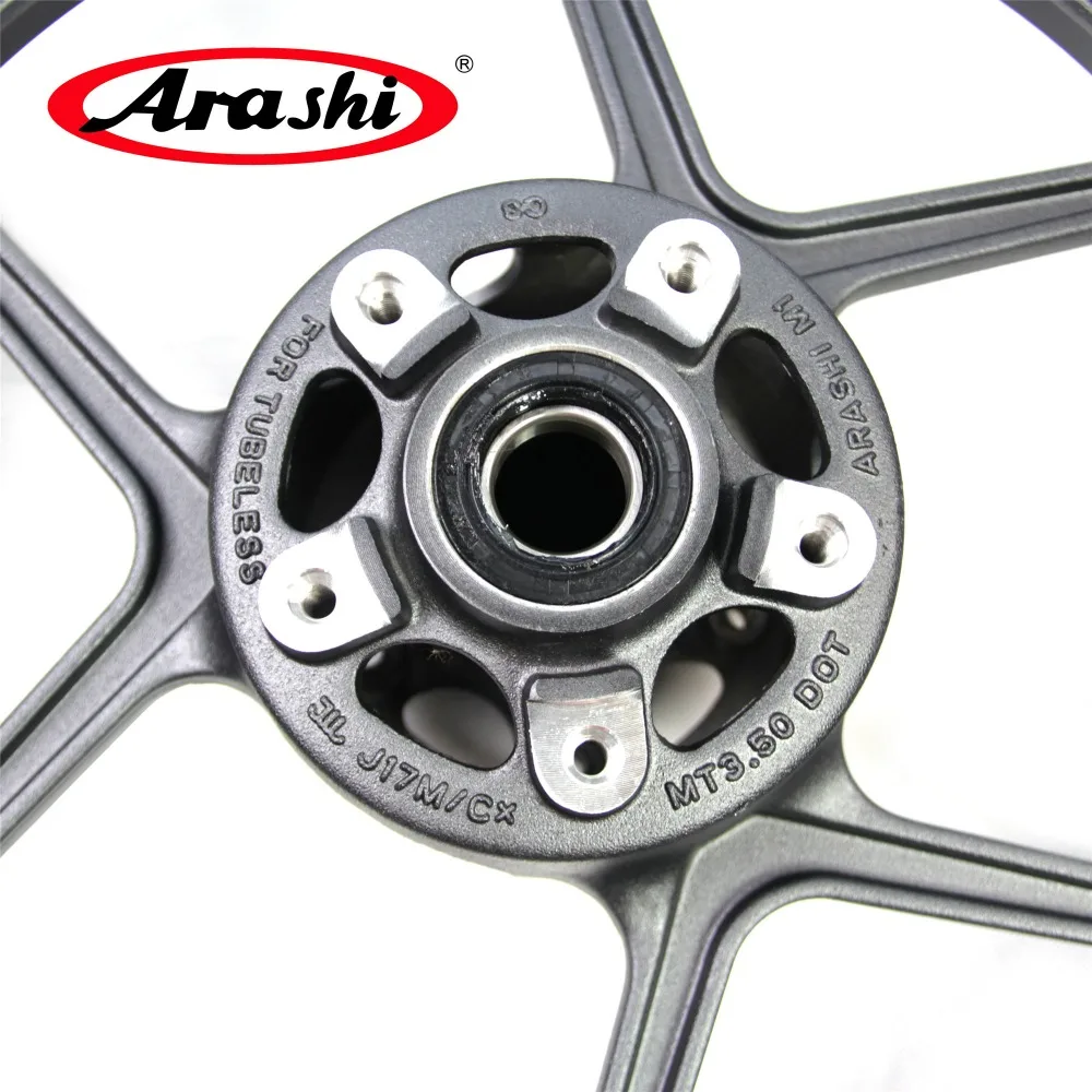 Передний обод колеса Arashi NINJA ZX10R 06 10 для KAWASAKI ZX 10R 2006 2010 2007 2008 2009 ZX6R Z750 матовый черный