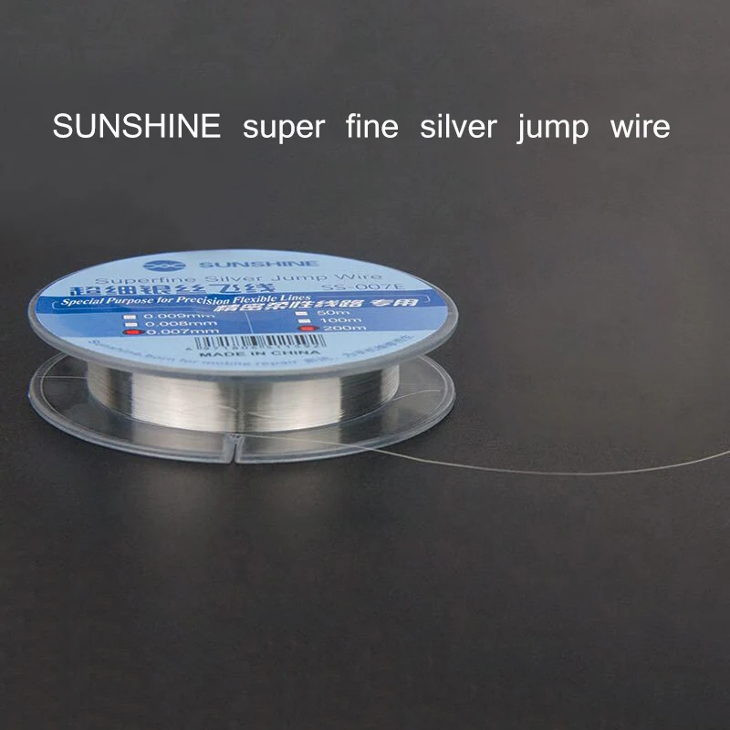 SUNSHINE 0 007 мм супер тонкая серебряная проволока для мобильного телефона процессор