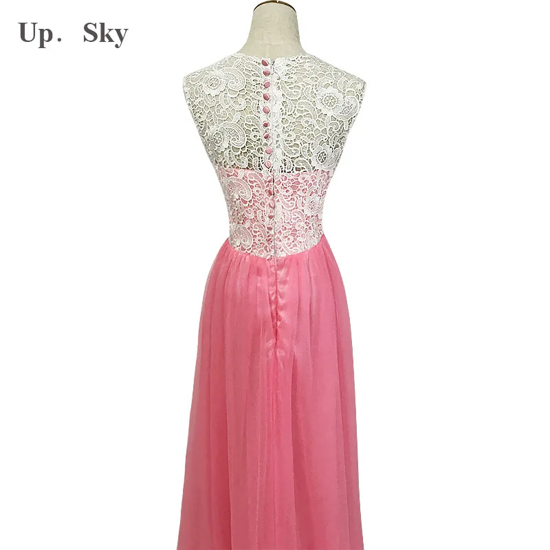 Фатиновые длинные платья подружки невесты мятного/фиолетового/розового цвета 2018