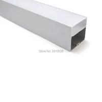 100 x 2m setslot 6000 series led strip light aluminum profile 75 mm wide square shape aluminium led channel for pendant lights