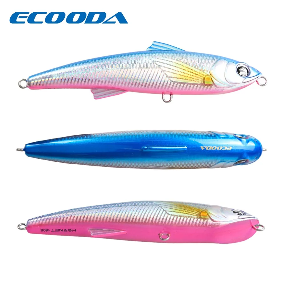 Ecooda рыболовная жесткая приманка большая для kingfish/тунец 82 г 180 мм гольян плавающая