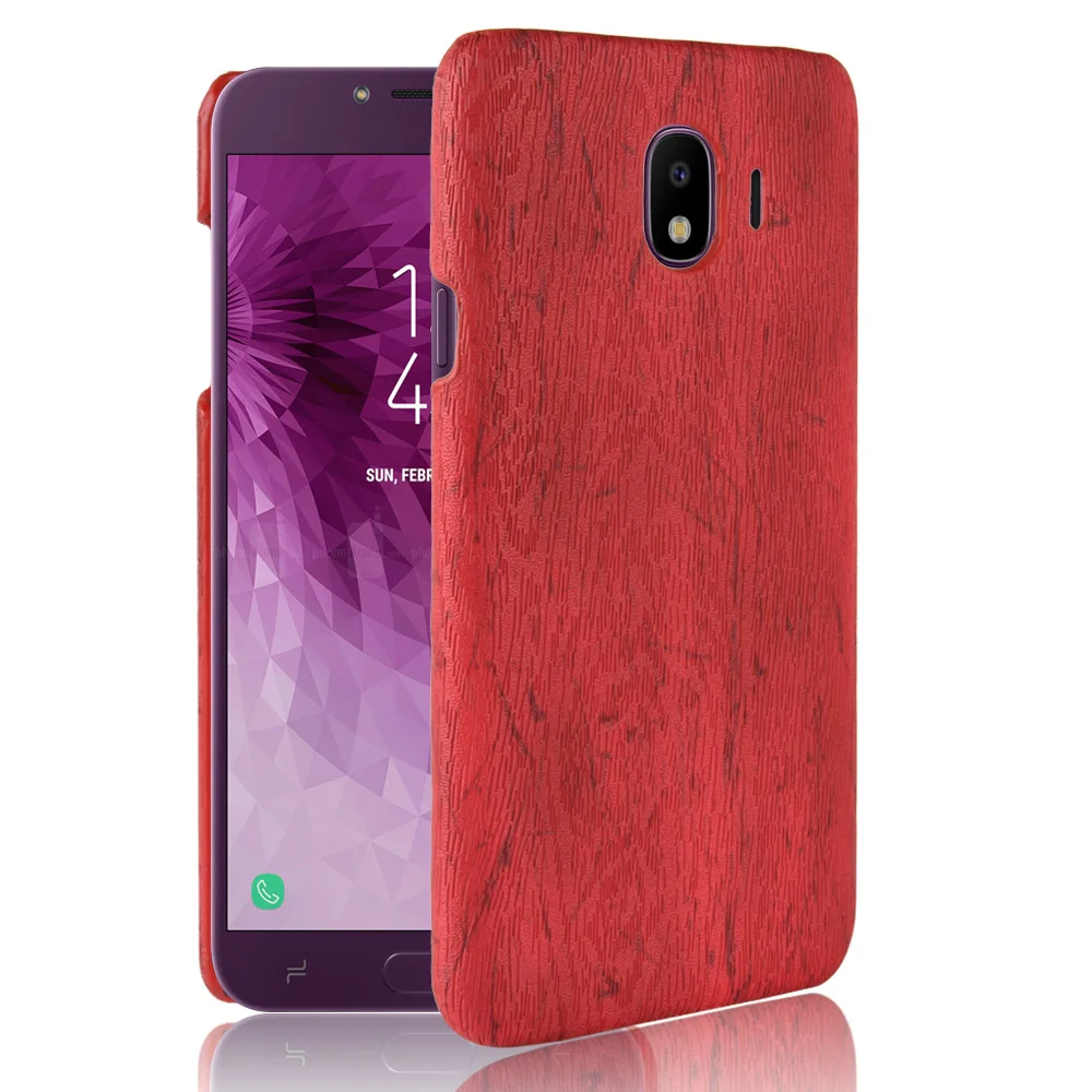 Luxury Leather Case For Samsung Galaxy J4 A5 A6 A8 2018 Cover Woodern Pattern Hard Back J3 J5 J7 2017 J2 Prime 2016 |