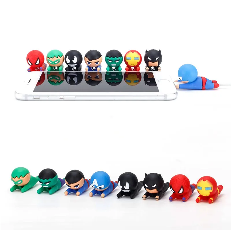 Newest Animal Lovely Anti-Break USB Data Cable Protector Universal Winder Saver for iPhone Charger Cord Cover | Электроника