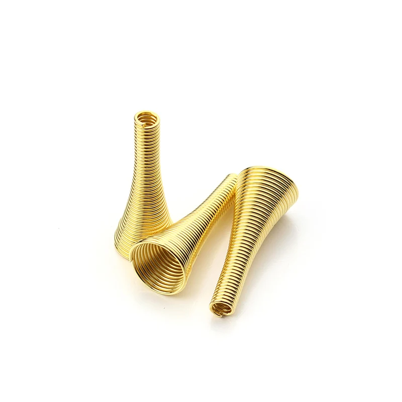 Пружинные заглушки для бижутерии 50 шт./лот 26 мм цвет золото/серебро | Украшения и