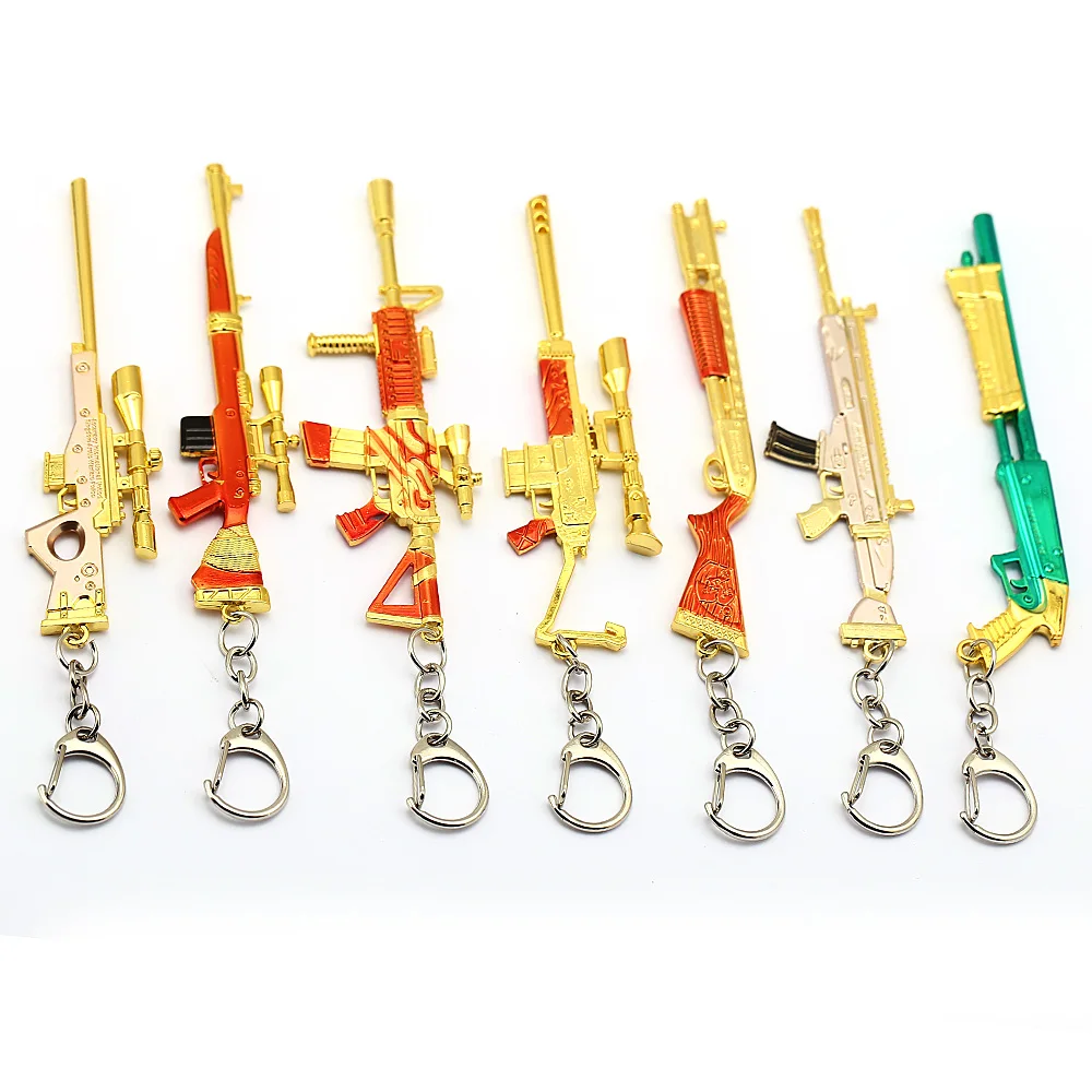 Боевой рояль брелок для мужчин FORTRESS оружие 3D пистолет модельный автомобиль