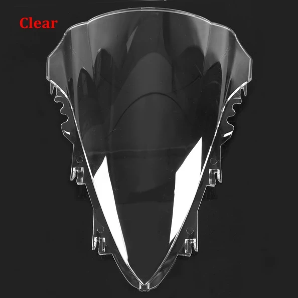 Clear Мотоцикл ветер Экран лобовое стекло Экран двойной Bubble для YAMAHA YZF R1 YZF-R1 2007 2008 - Цвет: Clear