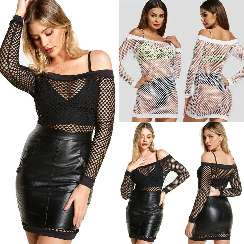 2019 Для женщин Спортивная ванный комплект платье открытые ажурные Cover Up пляжный