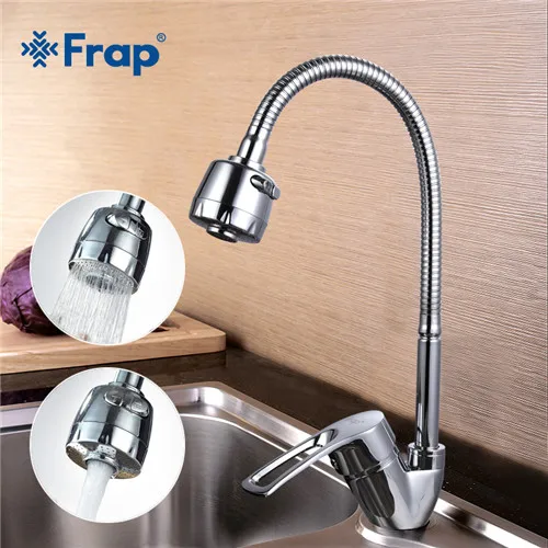 43701B FRAP твердый кухонный смеситель для холодной и горячей воды, гибкий кухонный кран, Однорычажный Водопроводный Кран, кухонный кран Torneira Cozinha F4136-B - Цвет: 43701B