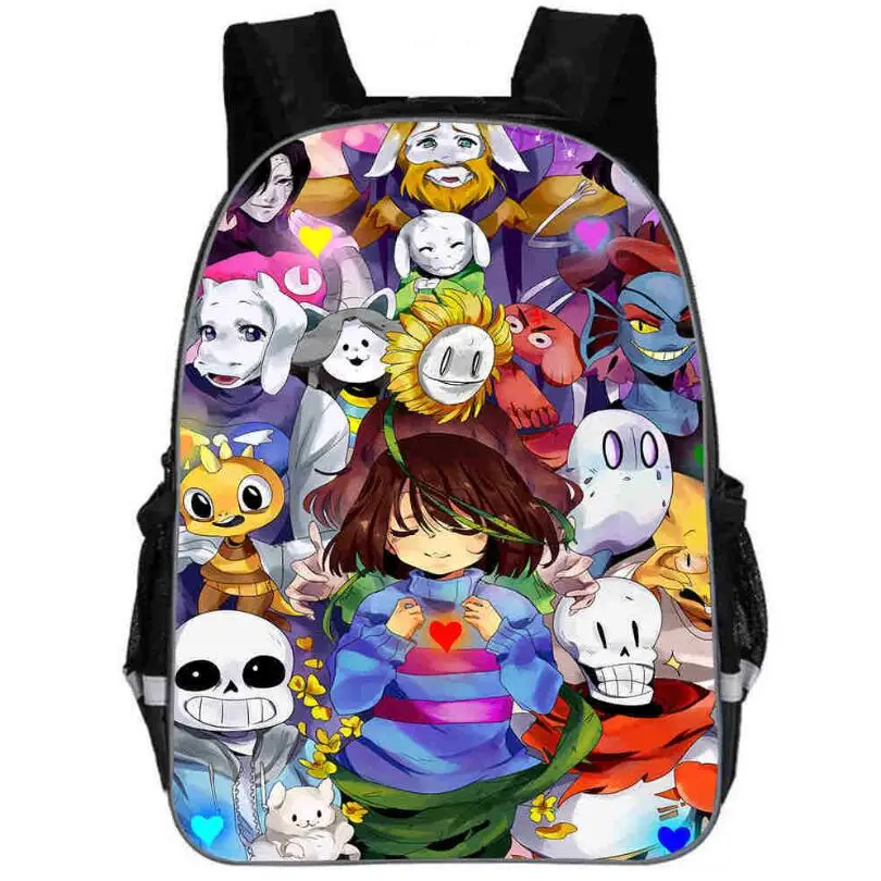 Рюкзак с аниме Undertale для девочек и мальчиков сумка книг Санс женщин мужская