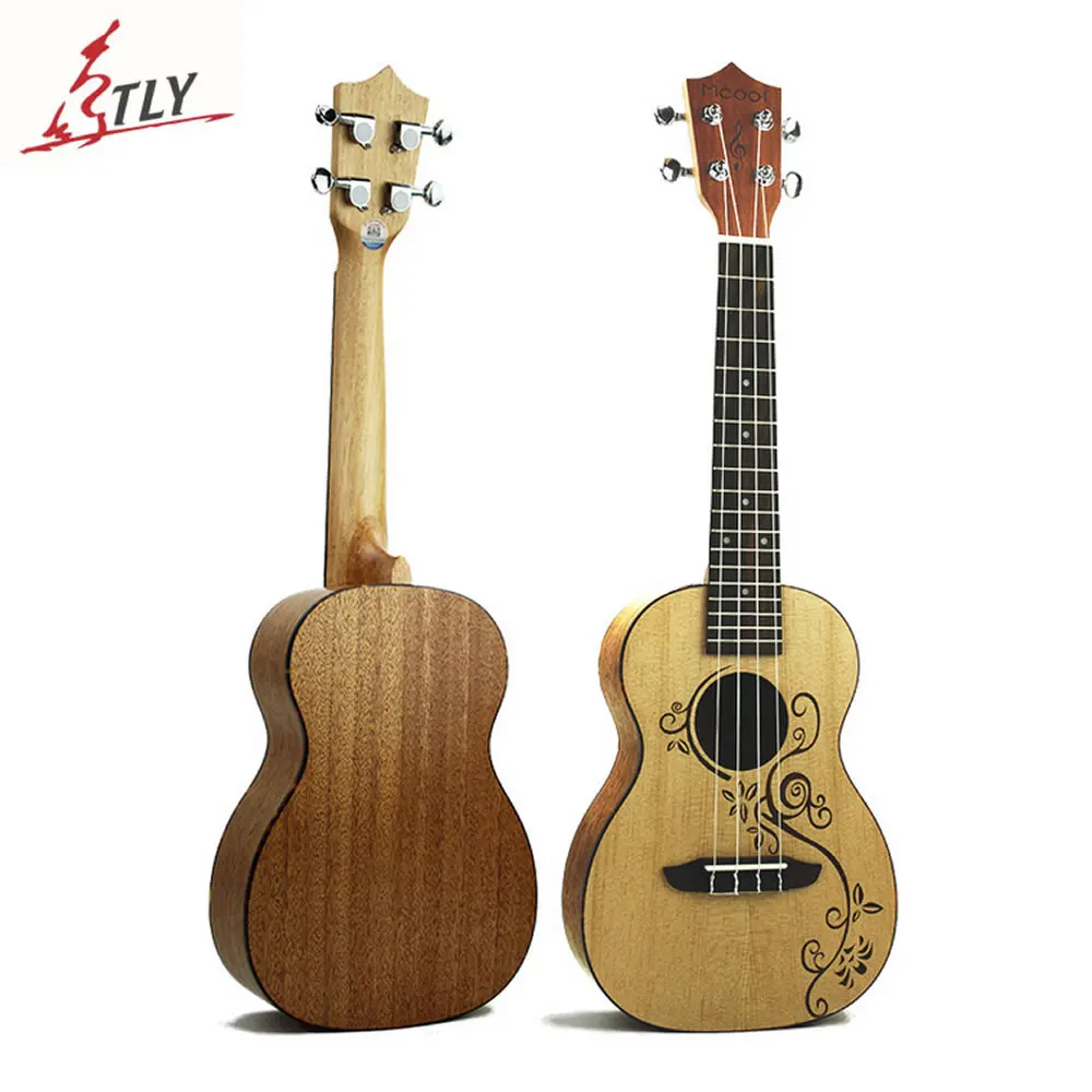 

Mcool 23" Concert Ukelele 4 Strings Hawaii Mini Guitar Spruce Panel Mahogany Back Plate Rosewood Fingerboard Ukulele Uke