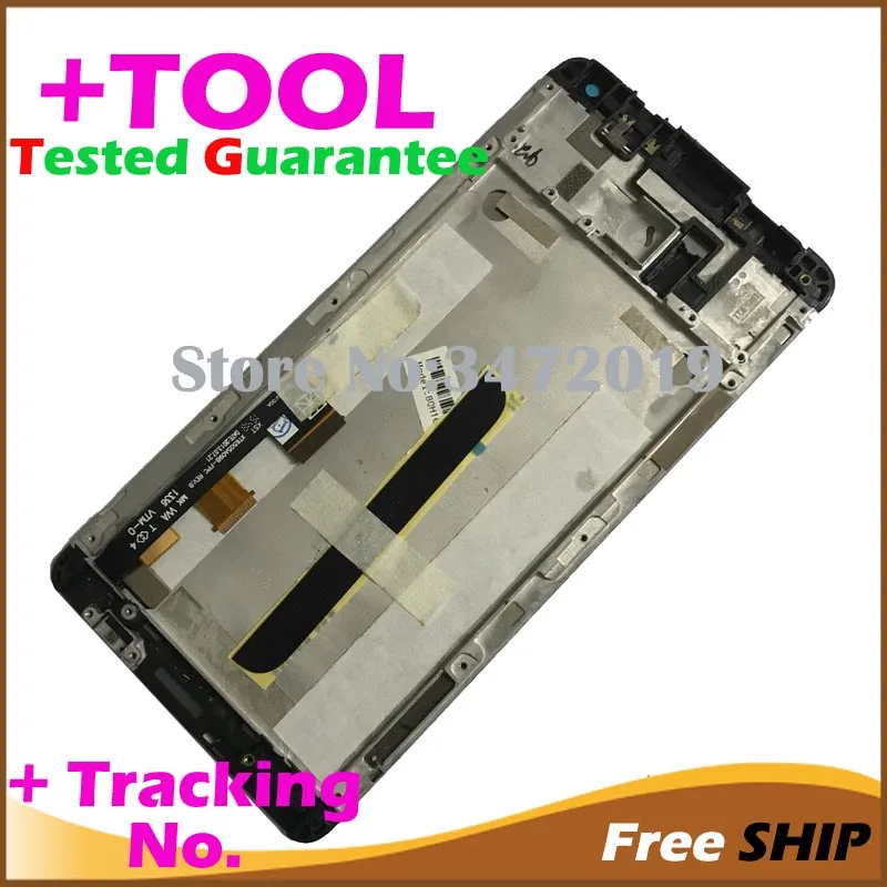 1 шт. проверка мобильного телефона для htc One Max T6 8088 803s ЖК дисплей 809d рамка с черной