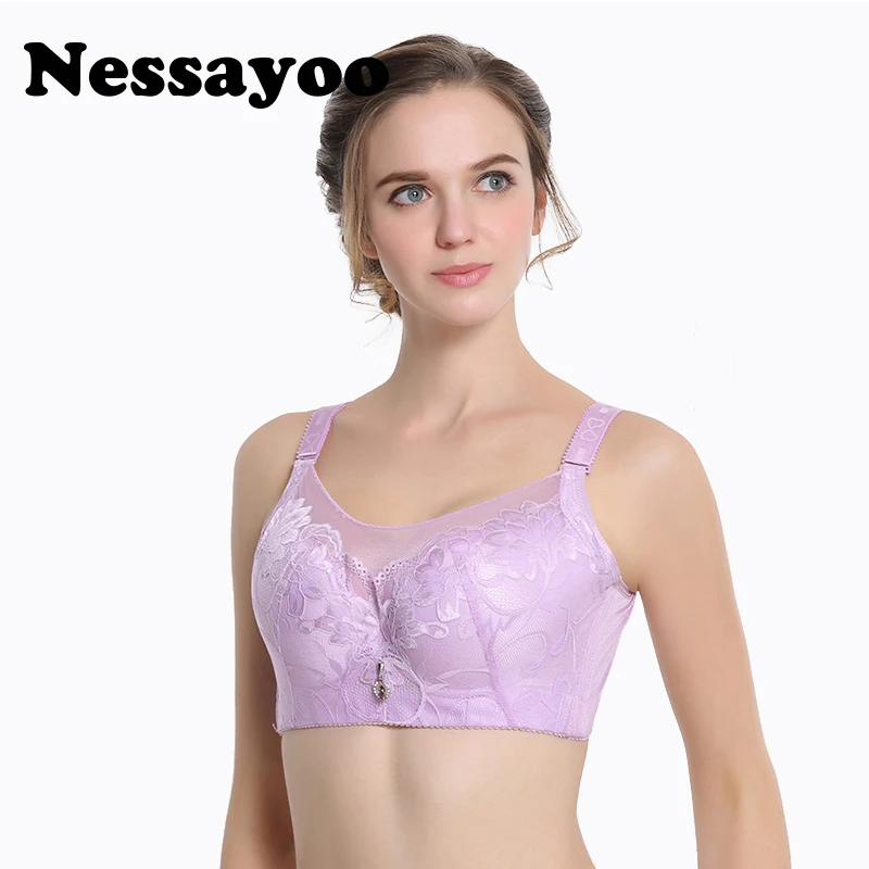 

Бюстгальтер пуш-ап BH 46CDE 105CDE большого размера, тонкий кружевной бюстгальтер большого размера 100 кг мм