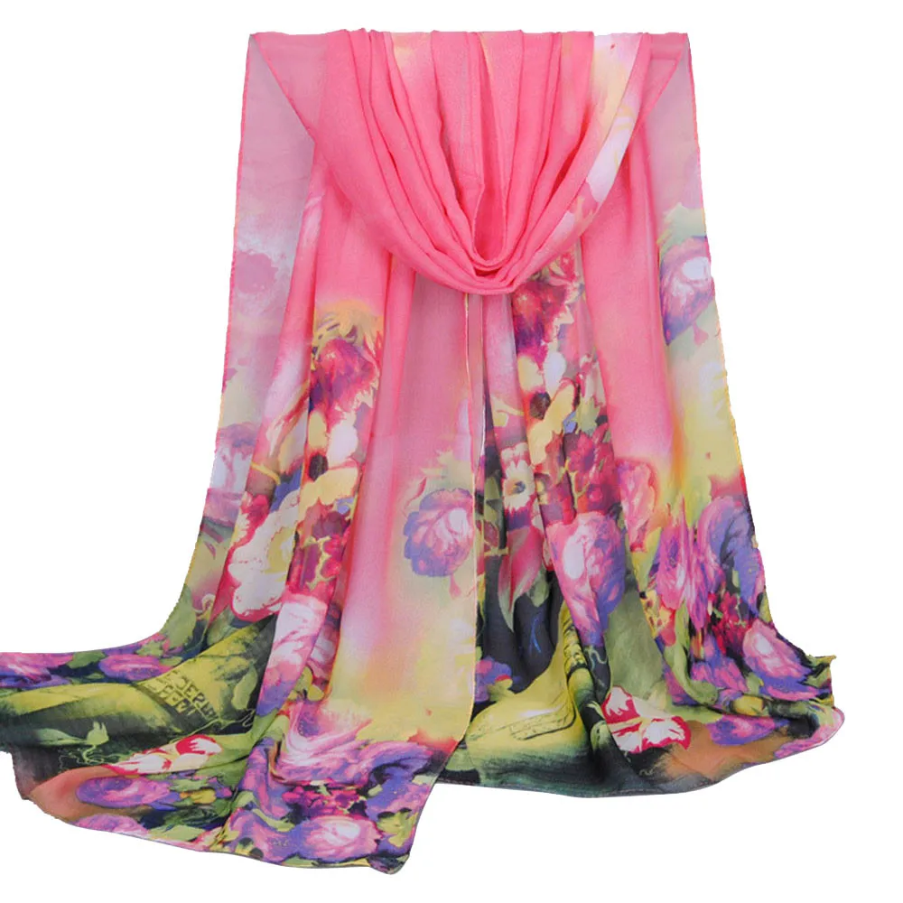 Fashion Chiffon Scarf Scarves Long Warm Wrap Women Soft scarf Ladies Shawl Stylish soft scarves for women cachecol A9 | Аксессуары для