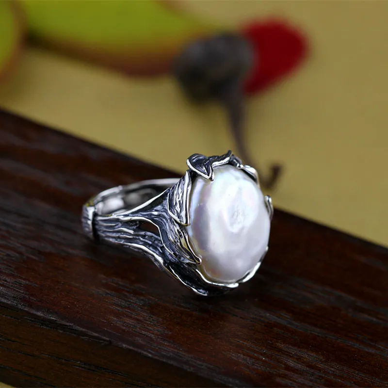 Женское кольцо из серебра 925 пробы с натуральным жемчугом|ring design|ring forrings for women |